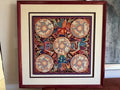 Vintage Huichol Mexican 1990 Wixarika Painting Art Folk Art