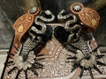 Antique Big Mexican Snake Spurs