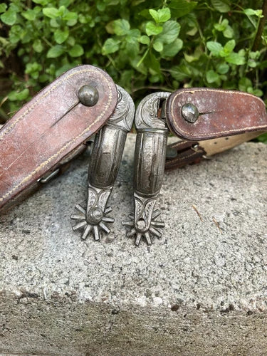Antique Mexican child spurs
