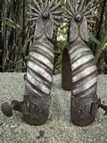 1800's Antique Hand Forged Metal Cowboy Spurs