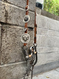 antique horse bridle Sterling Silver Owls