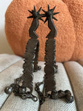 ANTIQUE Gal Leg Medium Shank Unmarked Spurs